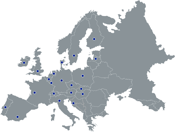 Eursap Europe locations map