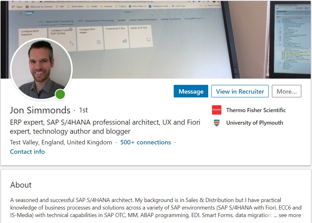 Blog - Making the most of your LinkedIn profile for your SAP job search -  Eursap